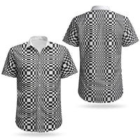 Black White Filipino Binakol Motifs Couples Matching Puletasi and Hawaiian Shirt Mabuhay Philippines Festival Kusikus Pattern LT14 - Polynesian Pride