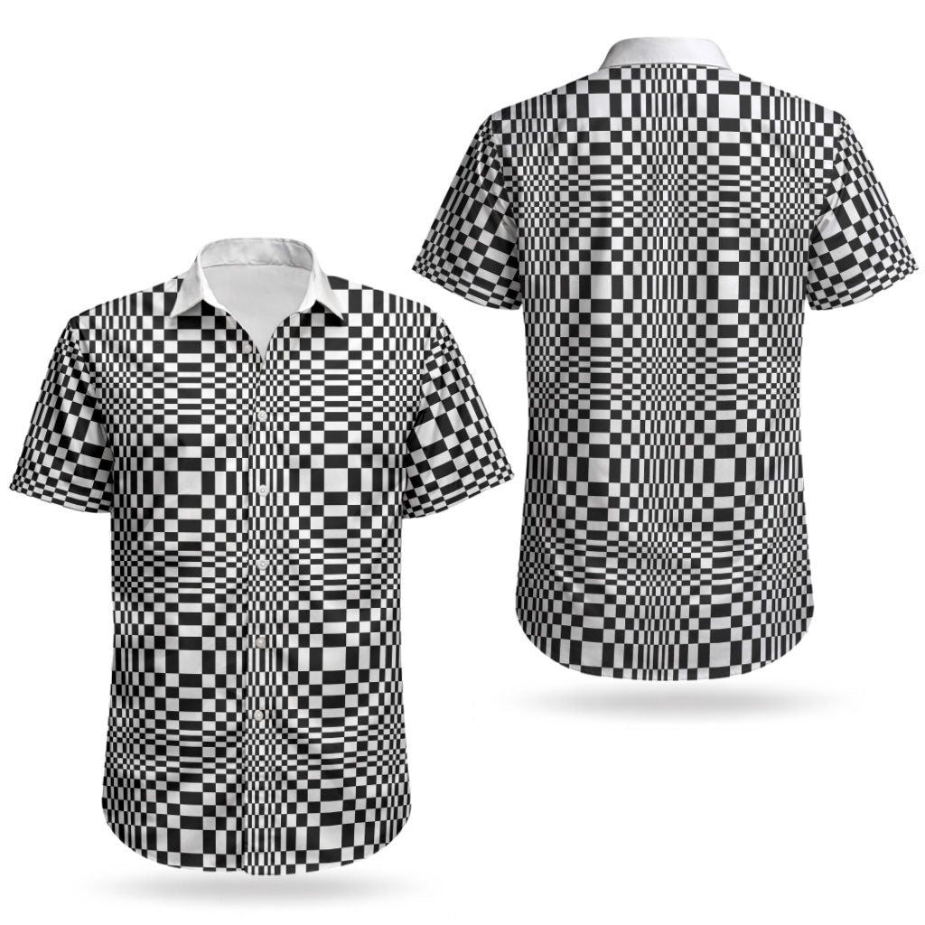 Black White Filipino Binakol Motifs Couples Matching Summer Maxi Dress and Hawaiian Shirt Mabuhay Philippines Festival Kusikus Pattern LT14 - Polynesian Pride