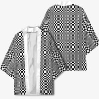 Black White Filipino Binakol Motifs Kimono Mabuhay Philippines Festival Kusikus Pattern LT14 - Polynesian Pride
