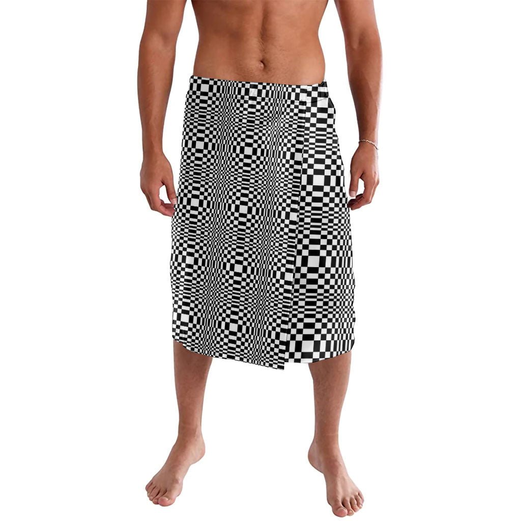 Black White Filipino Binakol Motifs Lavalava Mabuhay Philippines Festival Kusikus Pattern LT14 Black - Polynesian Pride