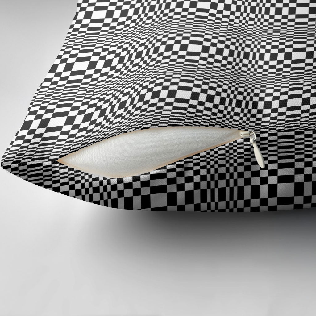 Black White Filipino Binakol Motifs Pillow Cover Mabuhay Philippines Festival Kusikus Pattern LT14 - Polynesian Pride