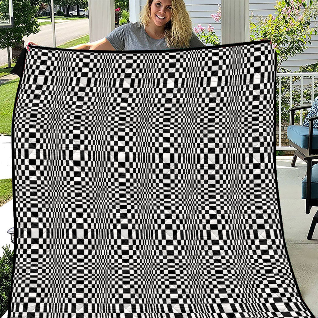 Black White Filipino Binakol Motifs Quilt Mabuhay Philippines Festival Kusikus Pattern LT14 Black - Polynesian Pride