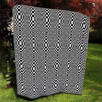 Black White Filipino Binakol Motifs Quilt Mabuhay Philippines Festival Kusikus Pattern LT14 - Polynesian Pride