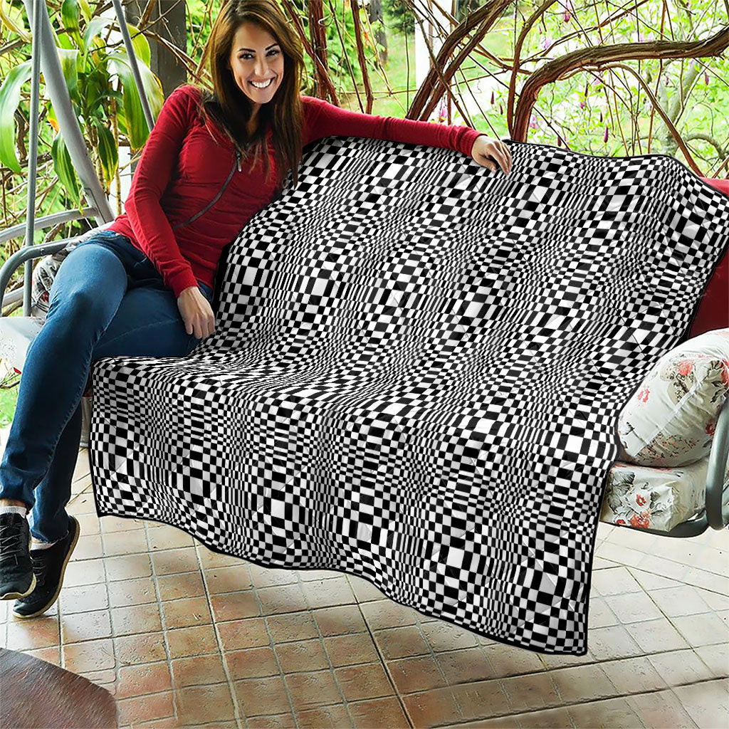 Black White Filipino Binakol Motifs Quilt Mabuhay Philippines Festival Kusikus Pattern LT14 - Polynesian Pride