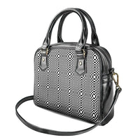 Black White Filipino Binakol Motifs Shoulder Handbag Mabuhay Philippines Festival Kusikus Pattern LT14 - Polynesian Pride