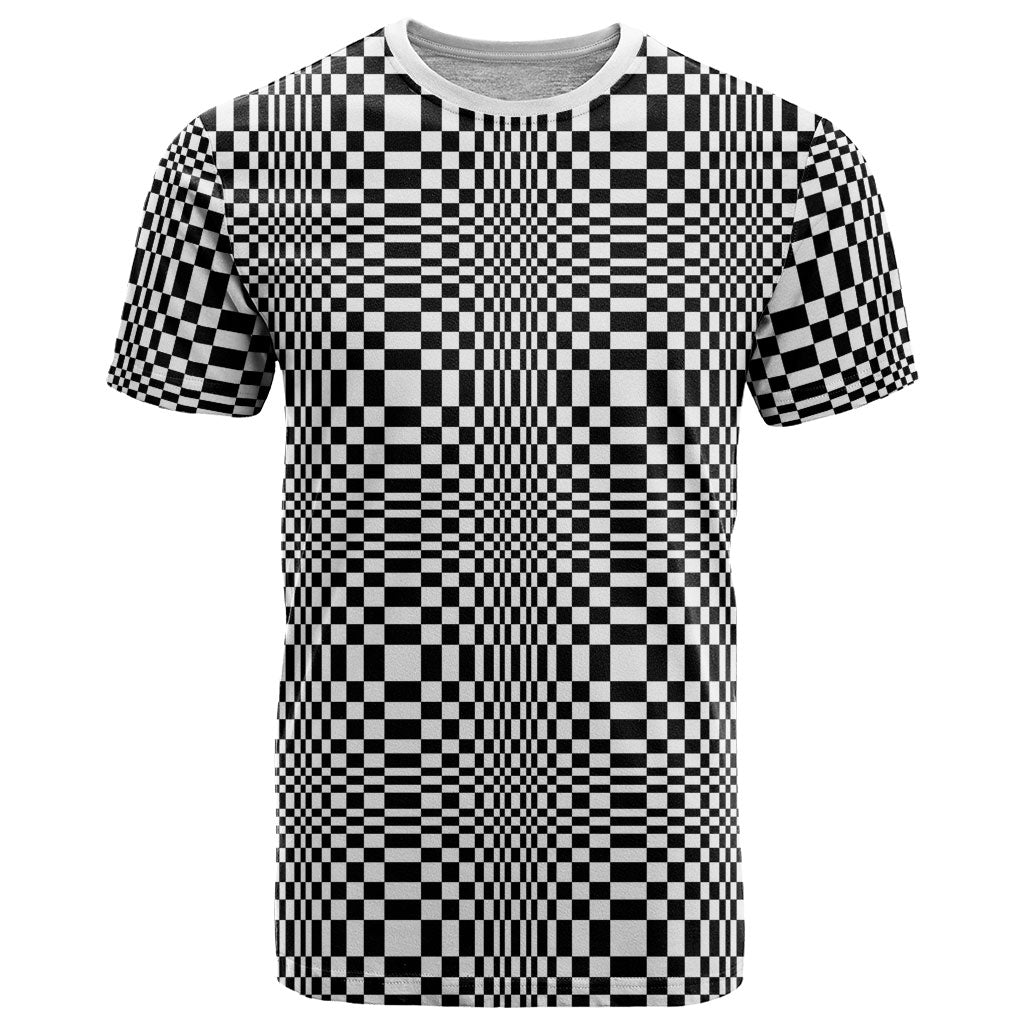 Black White Filipino Binakol Motifs T Shirt Mabuhay Philippines Festival Kusikus Pattern LT14 Black - Polynesian Pride