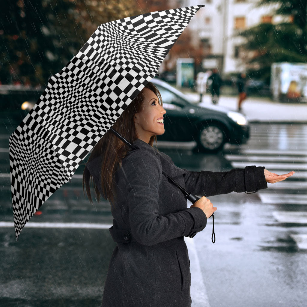 Black White Filipino Binakol Motifs Umbrella Mabuhay Philippines Festival Kusikus Pattern LT14 - Polynesian Pride