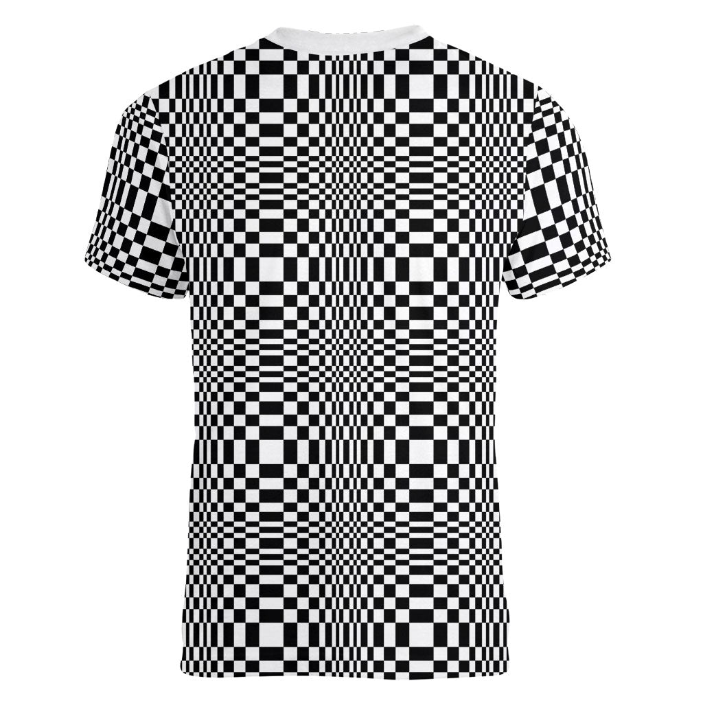 Black White Filipino Binakol Motifs Women V-Neck T-Shirt Mabuhay Philippines Festival Kusikus Pattern LT14 - Polynesian Pride