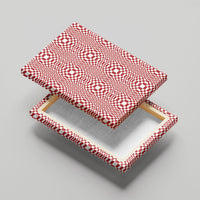 Red White Filipino Binakol Motifs Canvas Wall Art Mabuhay Philippines Festival Kusikus Pattern LT14 - Polynesian Pride