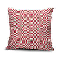 Red White Filipino Binakol Motifs Pillow Cover Mabuhay Philippines Festival Kusikus Pattern LT14 Red - Polynesian Pride