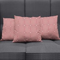 Red White Filipino Binakol Motifs Pillow Cover Mabuhay Philippines Festival Kusikus Pattern LT14 - Polynesian Pride