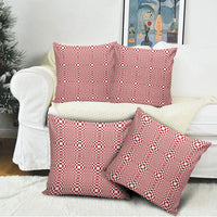 Red White Filipino Binakol Motifs Pillow Cover Mabuhay Philippines Festival Kusikus Pattern LT14 - Polynesian Pride