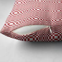 Red White Filipino Binakol Motifs Pillow Cover Mabuhay Philippines Festival Kusikus Pattern LT14 - Polynesian Pride