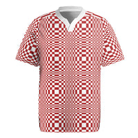 Red White Filipino Binakol Motifs Rugby Jersey Mabuhay Philippines Festival Kusikus Pattern LT14 Red - Polynesian Pride