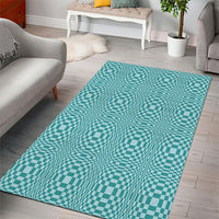 Cyan Filipino Binakol Motifs Area Rug Mabuhay Philippines Festival Kusikus Pattern LT14 - Polynesian Pride