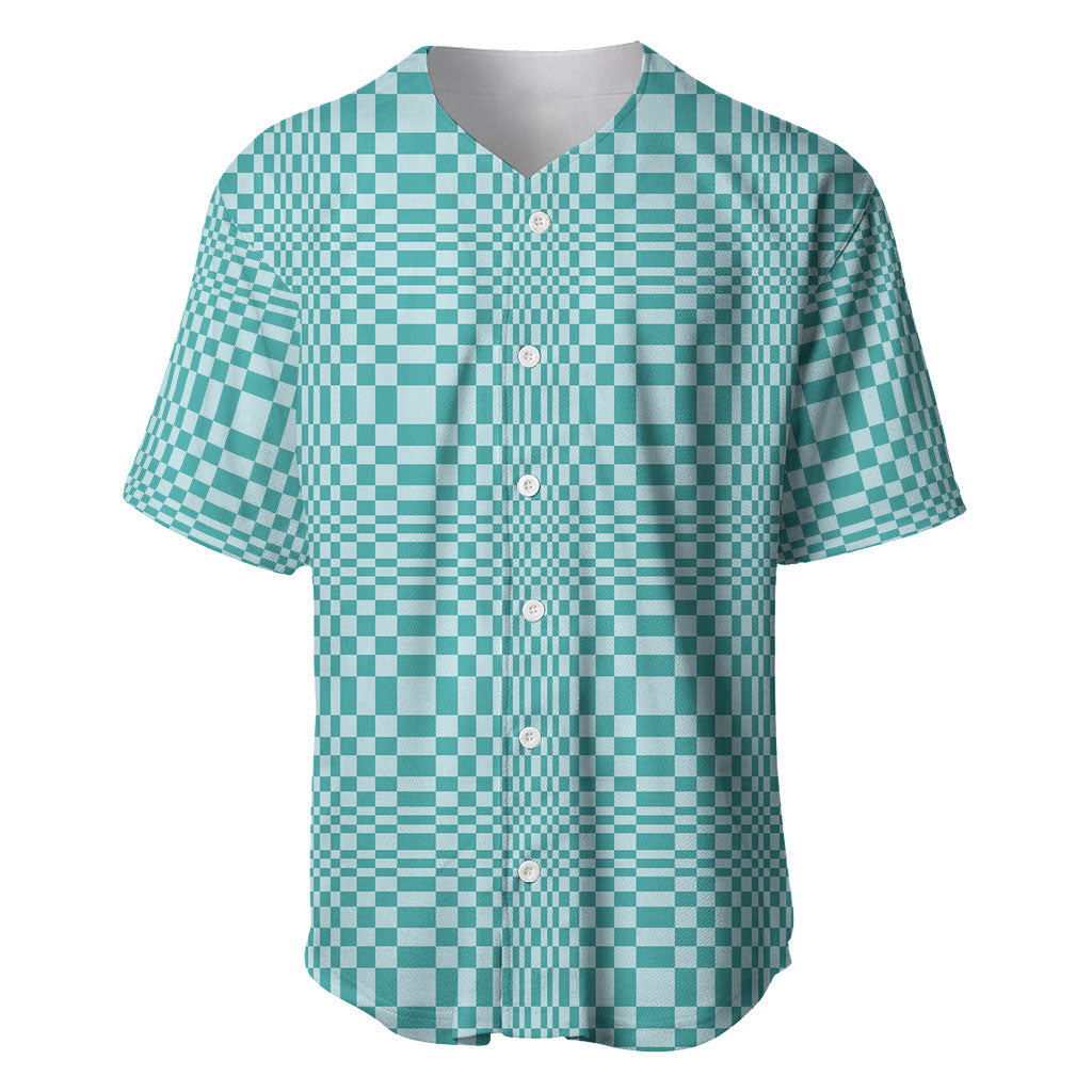 Cyan Filipino Binakol Motifs Baseball Jersey Mabuhay Philippines Festival Kusikus Pattern LT14 Cyan - Polynesian Pride