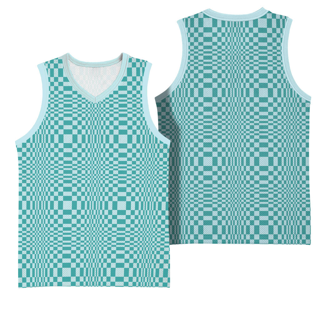 Cyan Filipino Binakol Motifs Basketball Jersey Mabuhay Philippines Festival Kusikus Pattern LT14 - Polynesian Pride