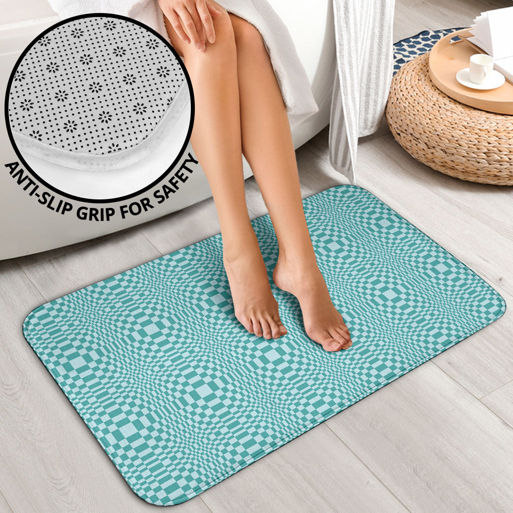 Cyan Filipino Binakol Motifs Bathroom Set Mabuhay Philippines Festival Kusikus Pattern LT14 - Polynesian Pride