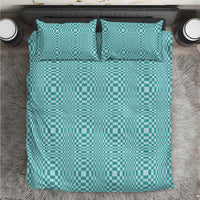 Cyan Filipino Binakol Motifs Bedding Set Mabuhay Philippines Festival Kusikus Pattern LT14 Cyan - Polynesian Pride