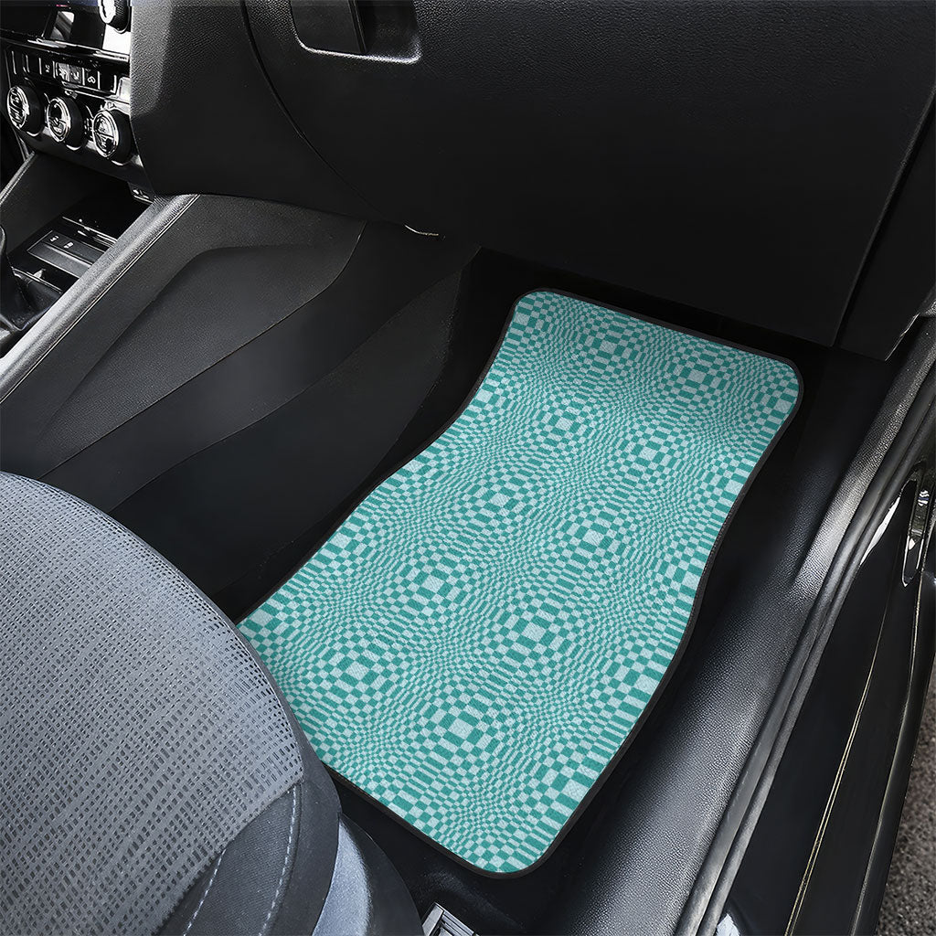 Cyan Filipino Binakol Motifs Car Mats Mabuhay Philippines Festival Kusikus Pattern LT14 - Polynesian Pride