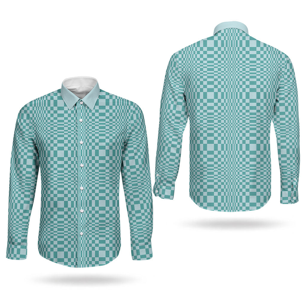 Cyan Filipino Binakol Motifs Couples Matching Off Shoulder Short Dress and Long Sleeve Button Shirt Mabuhay Philippines Festival Kusikus Pattern LT14 - Polynesian Pride