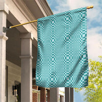 Cyan Filipino Binakol Motifs Garden Flag Mabuhay Philippines Festival Kusikus Pattern LT14 House Flag Cyan - Polynesian Pride