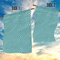 Cyan Filipino Binakol Motifs Garden Flag Mabuhay Philippines Festival Kusikus Pattern LT14 - Polynesian Pride