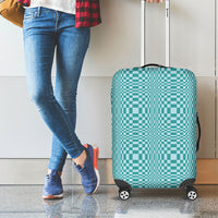 Cyan Filipino Binakol Motifs Luggage Cover Mabuhay Philippines Festival Kusikus Pattern LT14 - Polynesian Pride