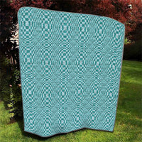 Cyan Filipino Binakol Motifs Quilt Mabuhay Philippines Festival Kusikus Pattern LT14 - Polynesian Pride