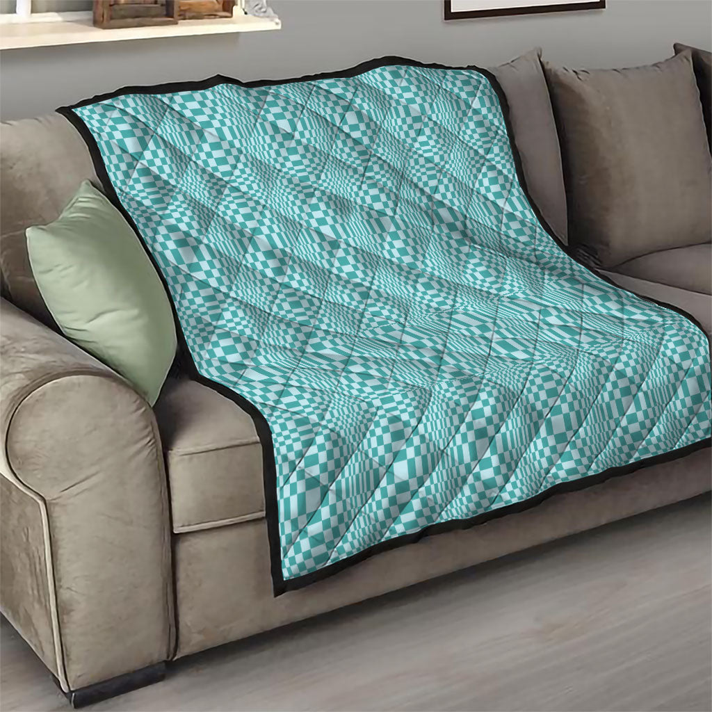 Cyan Filipino Binakol Motifs Quilt Mabuhay Philippines Festival Kusikus Pattern LT14 - Polynesian Pride