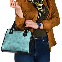 Cyan Filipino Binakol Motifs Shoulder Handbag Mabuhay Philippines Festival Kusikus Pattern LT14 - Polynesian Pride