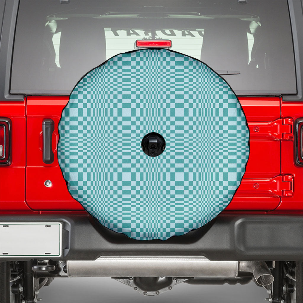 Cyan Filipino Binakol Motifs Spare Tire Cover Mabuhay Philippines Festival Kusikus Pattern LT14 - Polynesian Pride