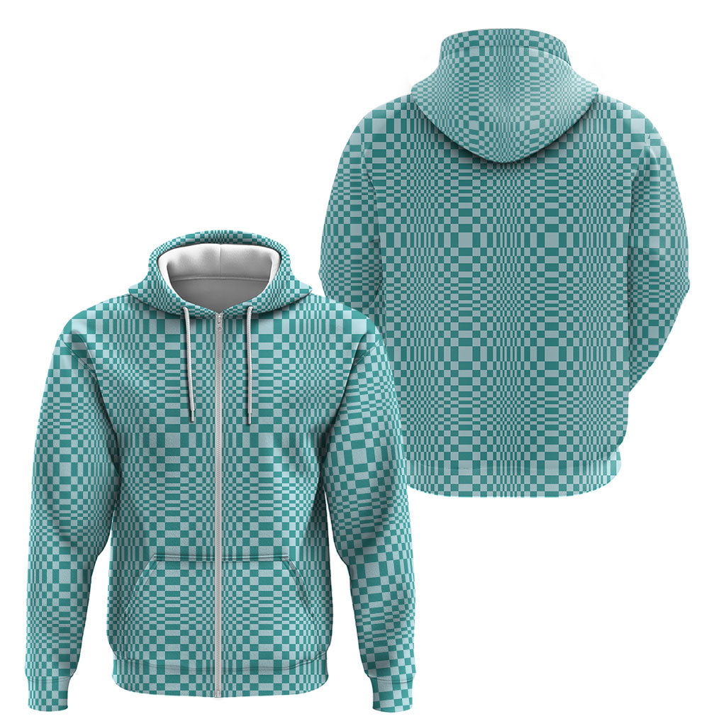 Cyan Filipino Binakol Motifs Zip Hoodie Mabuhay Philippines Festival Kusikus Pattern LT14 - Polynesian Pride