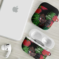 Meri Kirihimete New Zealand AirPods Case Piwakawaka Koru Fern Mix Pohutukawa LT14 - Polynesian Pride