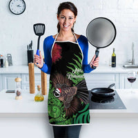 Meri Kirihimete New Zealand Apron Piwakawaka Koru Fern Mix Pohutukawa LT14 - Polynesian Pride