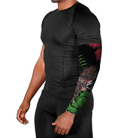 Meri Kirihimete New Zealand Arm Sleeves Piwakawaka Koru Fern Mix Pohutukawa LT14 - Polynesian Pride