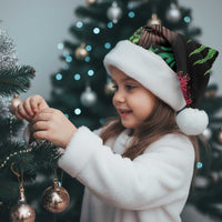 Meri Kirihimete New Zealand Christmas Santa Hat Piwakawaka Koru Fern Mix Pohutukawa LT14 - Polynesian Pride