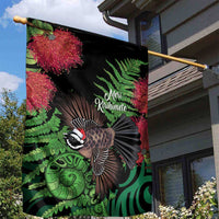 Meri Kirihimete New Zealand Garden Flag Piwakawaka Koru Fern Mix Pohutukawa LT14 - Polynesian Pride