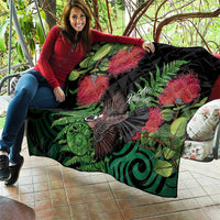 Meri Kirihimete New Zealand Quilt Piwakawaka Koru Fern Mix Pohutukawa - Polynesian Pride