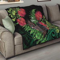 Meri Kirihimete New Zealand Quilt Piwakawaka Koru Fern Mix Pohutukawa - Polynesian Pride