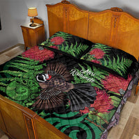 Meri Kirihimete New Zealand Quilt Bed Set Piwakawaka Koru Fern Mix Pohutukawa LT14 - Polynesian Pride