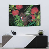 Meri Kirihimete New Zealand Tapestry Piwakawaka Koru Fern Mix Pohutukawa LT14 - Polynesian Pride
