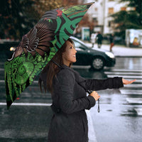 Meri Kirihimete New Zealand Umbrella Piwakawaka Koru Fern Mix Pohutukawa LT14 - Polynesian Pride