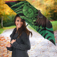 Meri Kirihimete New Zealand Umbrella Piwakawaka Koru Fern Mix Pohutukawa LT14 - Polynesian Pride