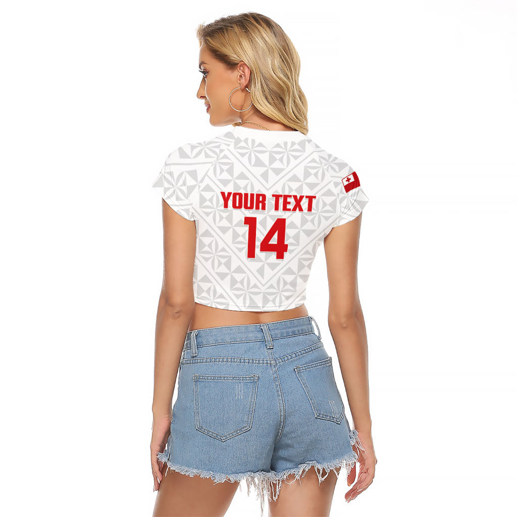 Mate Maa Tonga Rugby Custom Raglan Cropped T Shirt 2026 Tongan Ngatu Pattern LT14 - Polynesian Pride
