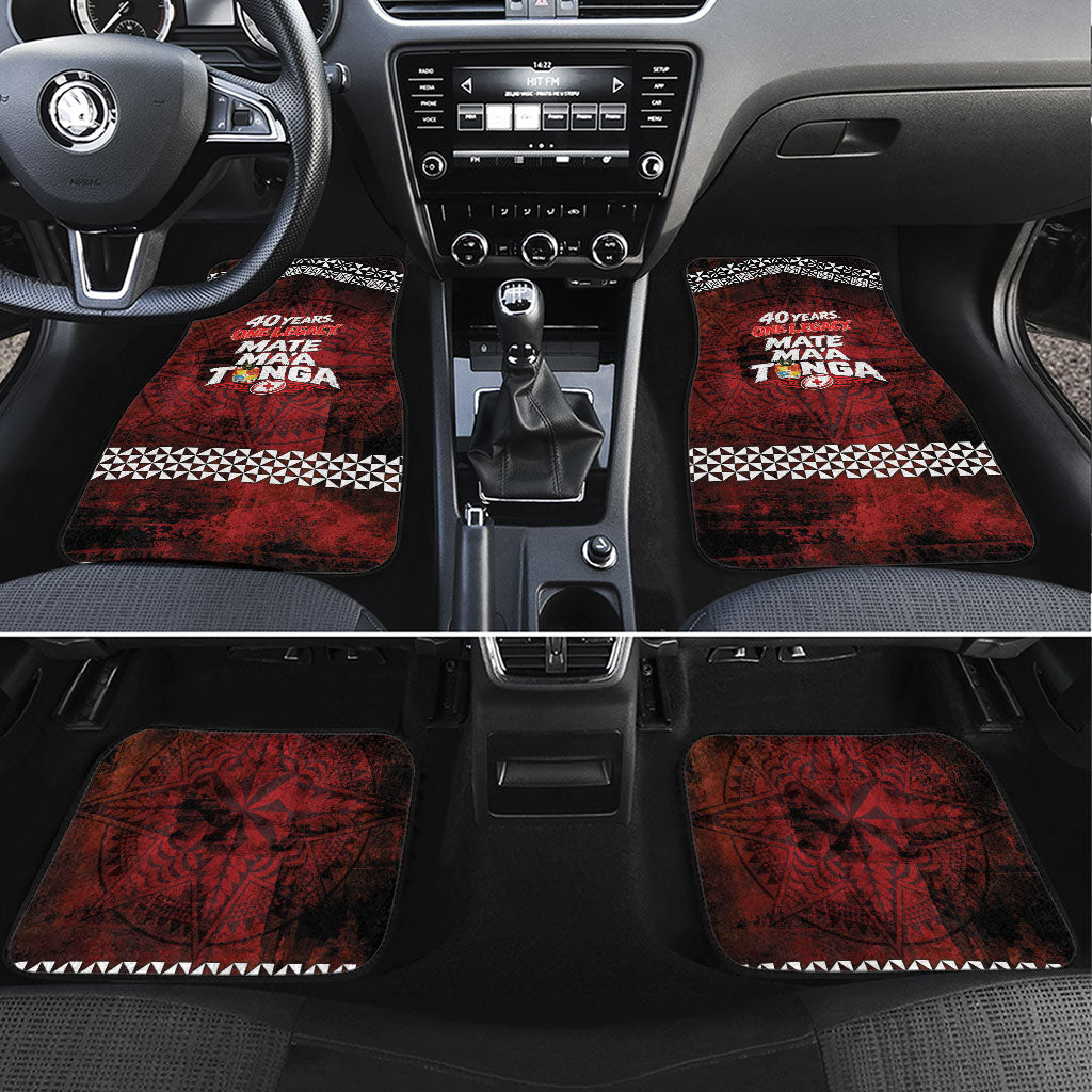 Mate Maa Tonga Rugby 2026 Car Mats 40 Years Anniversary One Legacy