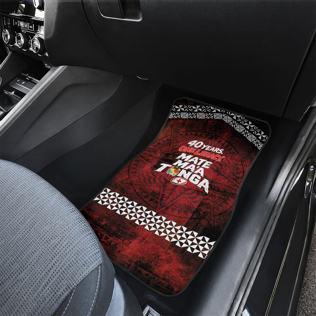 Mate Maa Tonga Rugby 2026 Car Mats 40 Years Anniversary One Legacy