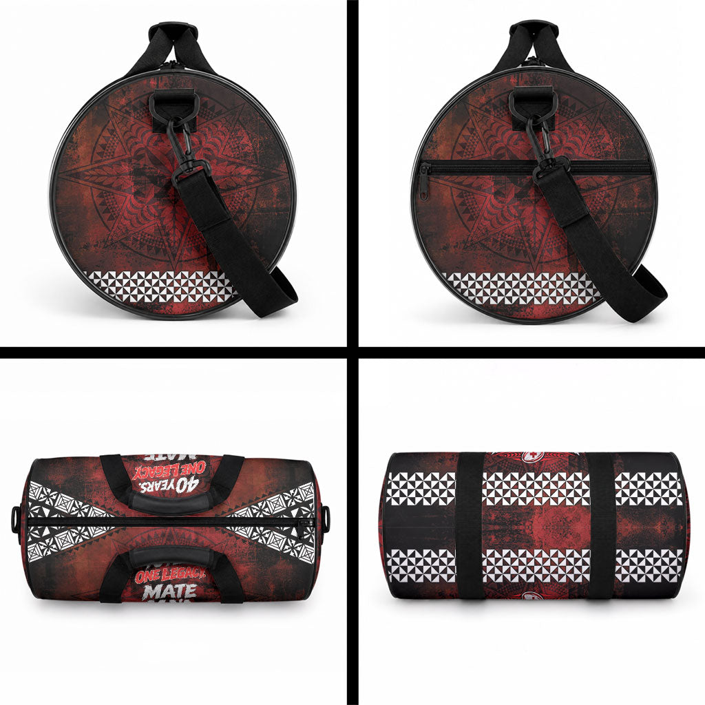Mate Maa Tonga Rugby 2026 Duffle Bag 40 Years Anniversary One Legacy LT14 - Polynesian Pride