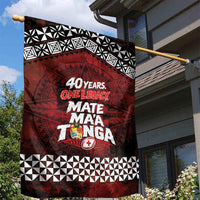 Mate Maa Tonga Rugby 2026 Garden Flag 40 Years Anniversary One Legacy LT14 - Polynesian Pride