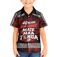 Mate Maa Tonga Rugby 2026 Kid Hawaiian Shirt 40 Years Anniversary One Legacy